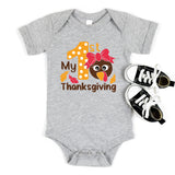 My First Thanksgiving Onesie, Thanksgiving Baby Shirt