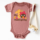 My First Thanksgiving Onesie, Thanksgiving Baby Shirt