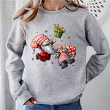 Grandpa Grandson Christmas Matching Shirt, Christmas Gnome Sweatshirt