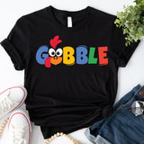 Turkey Gobble Shirt, Thanksgiving Day Tee, Give Thanks T-Shirt