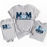 Custom Birthday Boy Shark Shirt, Family Matching Birthday Shirt