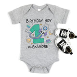 Custom Planets Birthday Boy Shirt, Space Kid Shirt