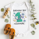 Custom Planets Birthday Boy Shirt, Space Kid Shirt