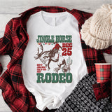 Jingle Horse Rodeo Shirt, Country Boy Christmas Shirt, Christmas Western T Shirt