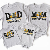 Excavator Family Birthday Shirts, Construction Crew Shirt