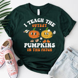 I Teach the Cutest Pumpkins in The Patch Tee, Fall Teacher Shirt