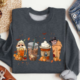 Fall Coffee Shirt, Cute Fall Sweatshirt, Thanksgiving Shirt