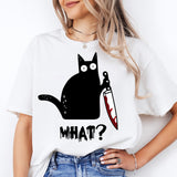 Killer Cat Halloween Sweatshirts, Spooky Cat Shirts