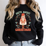 Nuts About Christmas Shirt, Lets Get Crackin', Retro Xmas Shirt, Nut Cracker Christmas Shirt, Merry Christmas Shirt, Christmas Party Shirt