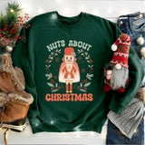 Nuts About Christmas Shirt, Lets Get Crackin', Retro Xmas Shirt, Nut Cracker Christmas Shirt, Merry Christmas Shirt, Christmas Party Shirt