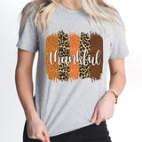 Thankful Shirt, Thanksgiving Shirt, Leopard Thankful Shirt