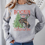 Rockin' Around The Christmas Tree Shirt, Retro Christmas Western Shirt