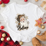 Santa Believe Shirt, Christmas Hoodie, Santa Sweatshirt, Christmas Gift Shirt, Christmas Party Shirt, Santa Tee, Christmas Believe Shirt