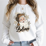 Santa Believe Shirt, Christmas Hoodie, Santa Sweatshirt, Christmas Gift Shirt, Christmas Party Shirt, Santa Tee, Christmas Believe Shirt