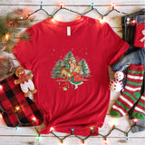 Vintage Christmas Girl and Reindeer Shirt, Retro Christmas Shirt