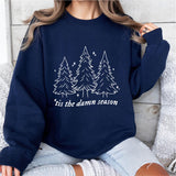 Tis The Damn Season Christmas Tree Shirt, Merry Christmas Sweatshirt