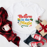 Believe In The Magic Of Christmas T-shirt, Xmas T-Shirt