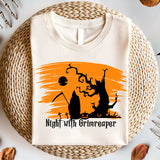 Night With Grimreaper Shirt, Lets In Grim Shirt