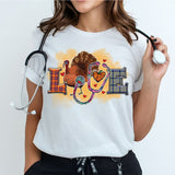 Love Nurse Life Thanksgiving Shirt, Nurses Cute Fall Shirt