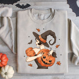 Halloween Witch Shirt, Pumpkin Witch Shirt, Halloween Hat Tee