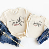 Thanksgiving Mama And Mini Shirts, Thankful T-Shirt