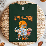 Happy Halloween Skeleton Dinosaur Shirt, Halloween Party Shirt