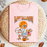 Happy Halloween Skeleton Dinosaur Shirt, Halloween Party Shirt