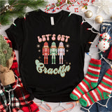 Lets Get Crackin' Shirt, Retro Christmas Shirt