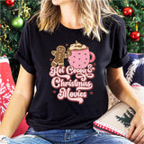 Hot Cocoa Christmas Movies Shirt, Merry T-Shirt