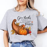 Give Thanks To The Lord Thanksgiving Shirt, Thanksgiving Day Shirt