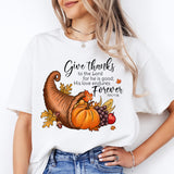 Give Thanks To The Lord Thanksgiving Shirt, Thanksgiving Day Shirt