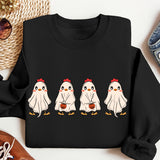 Spooky Ghost Chickens Shirt, Halloween Chickens Shirt