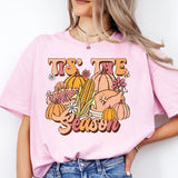 Tis The Season Thanksgiving Shirt, Fall Pumpkin Coffee T-Shirt