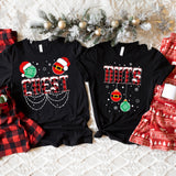 Chest Nuts Couples Christmas Shirt, Christmas Matching T-Shirts