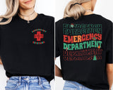 Emergency Department Christmas Shirt, Custom ER Crew Shirt