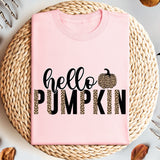 Leopard Pumpkin Sweatshirt, Hello pumpkin Season Shirt