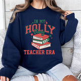 In My Holly Jolly Teacher Era Shirt, Christmas Gift For Teacher