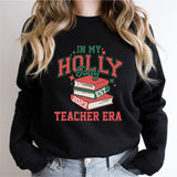 In My Holly Jolly Teacher Era Shirt, Christmas Gift For Teacher