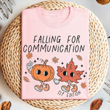 Falling For Communication SLP Speech Therapy Shirt