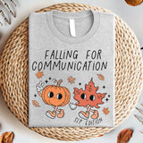 Falling For Communication SLP Speech Therapy Shirt