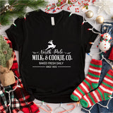 North Pole Milk And Cookie Co. Baked Fresh Daily Since 1802 Shirt