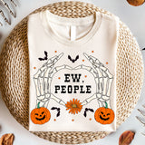 Ew, People Halloween T-Shirt, Funny Skeleton Shirt