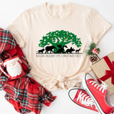 Rockin' Around The Christmas Tree Shirt, Retro Christmas Safari Shirt