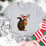 Christmas Squirrel Shirt, Holiday Squirrel Shirt