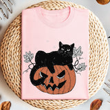 Halloween Cat Shirt, Pumpkin Shirt, Fall Shirt