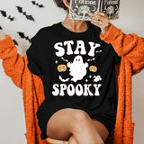 Stay Spooky Shirt, Pumpkin Ghost Shirt, Halloween Party Shirt