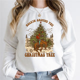 Rockin' Around The Christmas Tree Shirt, Cowboy Christmas Tee