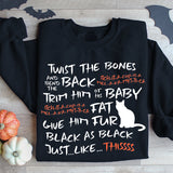 Twist The Bones Shirt, Scary Cat Shirt