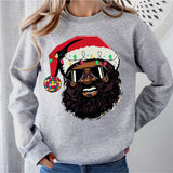 Black Santa Shirt, Christmas Shirt, African American Santa Shirt