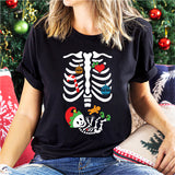 Christmas Pregnant T-Shirt, Pregnancy Announcement Shirt